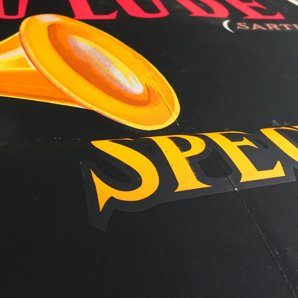 Grande affiche sérigraphiée originale Son et Lumière Château du Lude Sarthe 1964