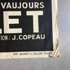 Affiche Hamlet 1957 Festival de Touraine Château La Vallière à Vaujours
