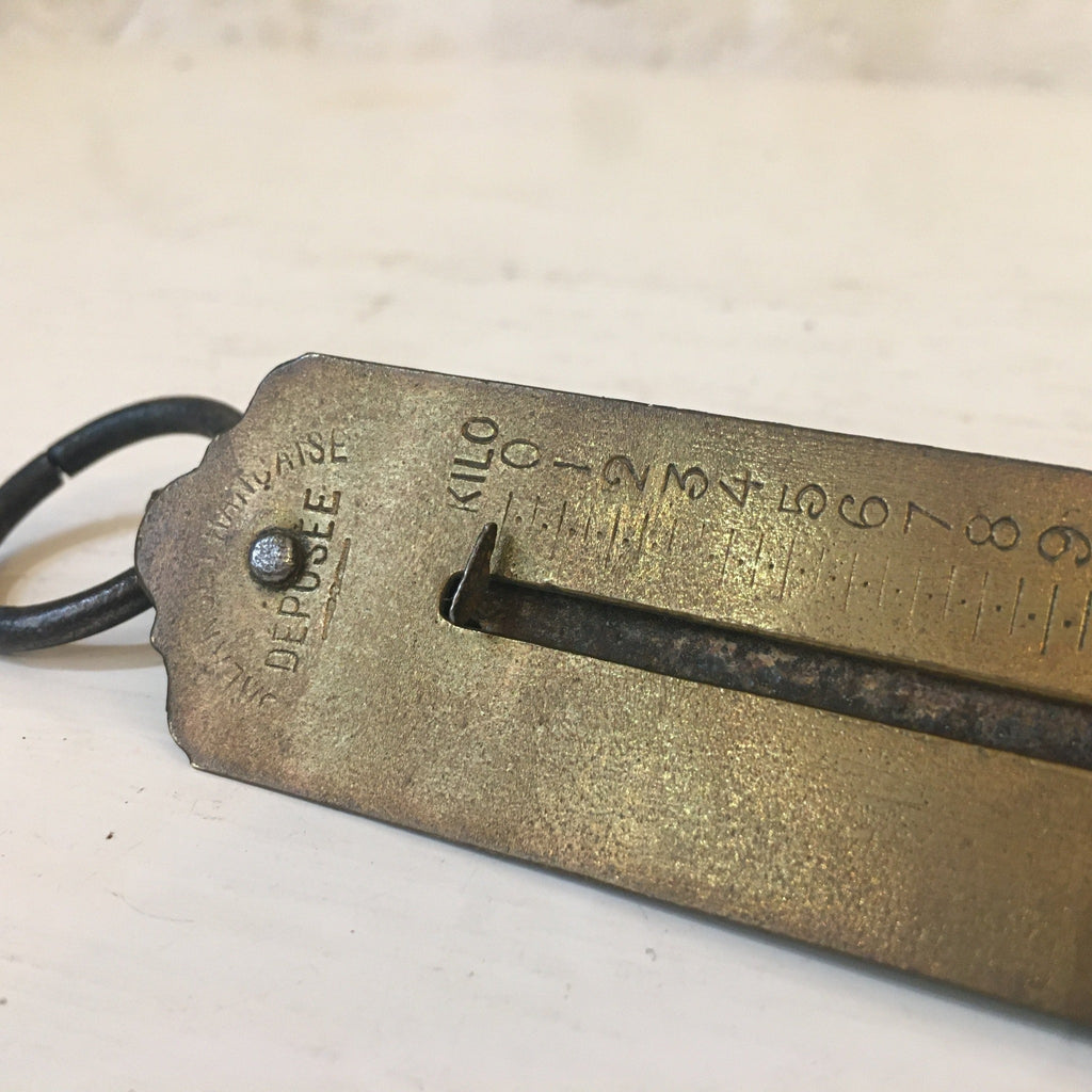 Balance de poche peson mécanique laiton 12 kg