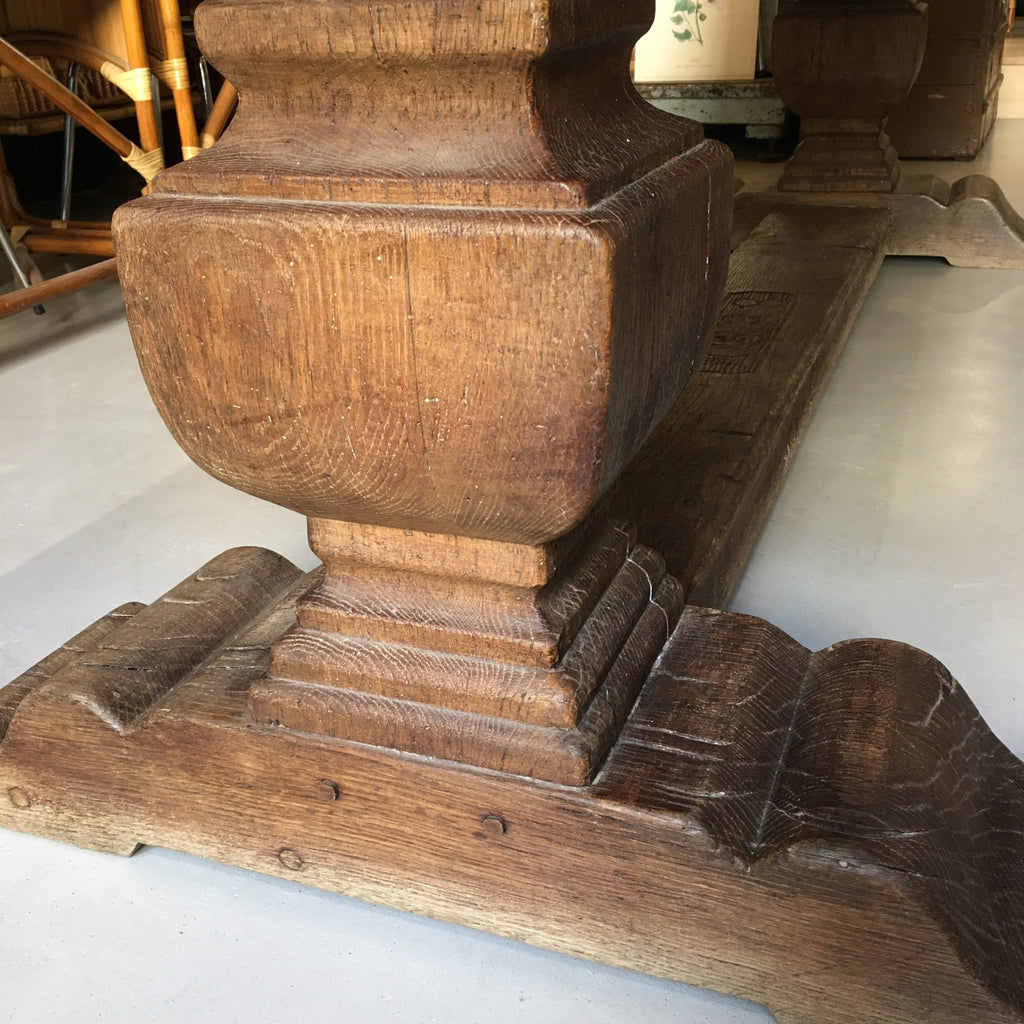 Table de ferme ou monastère chêne massif début XIXème siècle