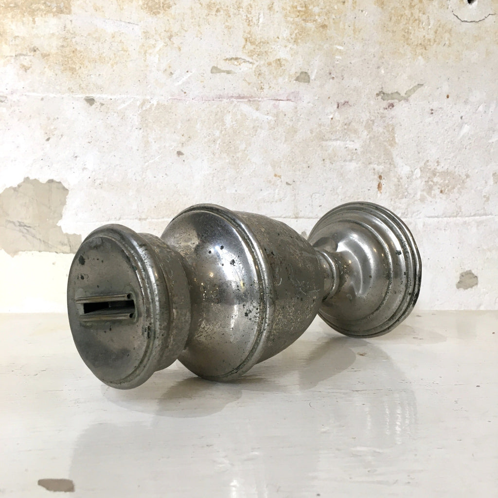 Tirelire / pot à pourboire de bar en aluminium 1900