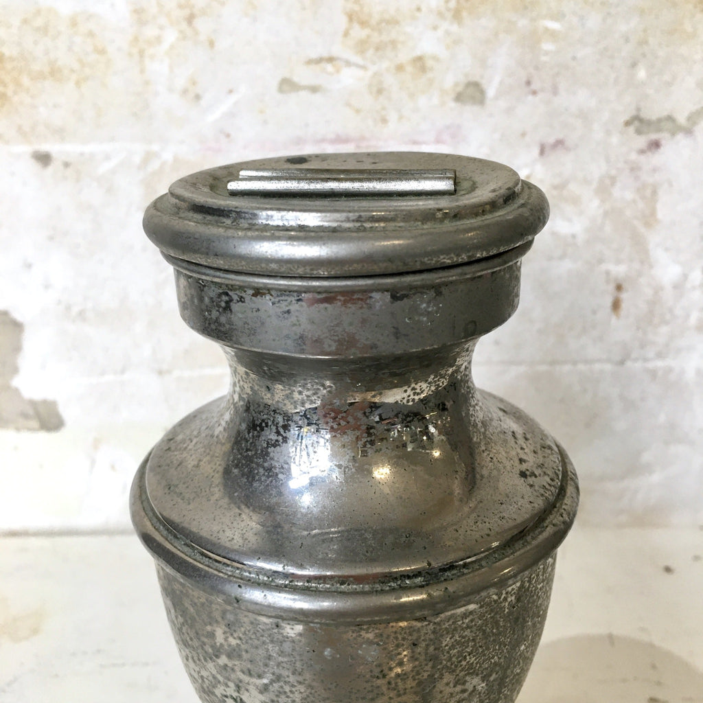 Tirelire / pot à pourboire de bar en aluminium 1900