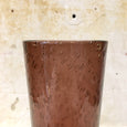 Vase longiline de Biot en verre bullé violet