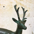 Cerf et son faon en bronze signé Chatil Art Nouveau / Art Déco