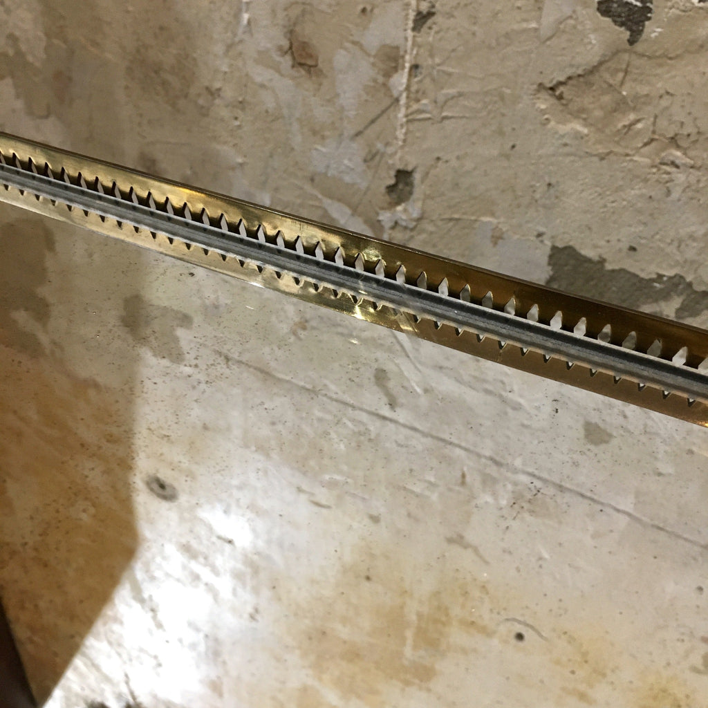 Table basse laiton et miroir style maison Jansen Baguès