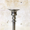 Bougeoir chandelier métal argenté