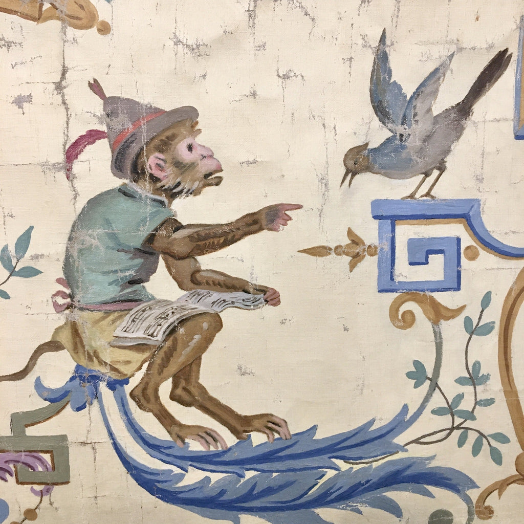 Peinture sur toile décor de théatre pour enfants