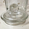 Grand bocal / bonbonnière avec couvercle en verre transparent
