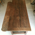 Ancienne table de ferme en bois massif 