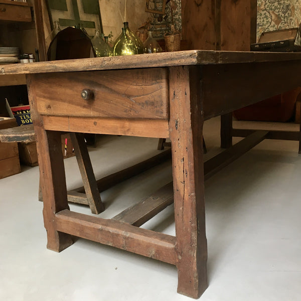 Ancienne table de ferme bois massif 