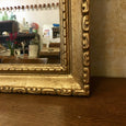 Miroir doré rectangulaire grand format