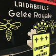 Affiche publicitaire originale en 3D, PLV carton velours - Gelée Royale Laidabeille Publi-Screen Wervicq