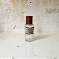 Petit pot à pharmacie Napoléon III en verre soufflé avec étiquette - phosphate de soude