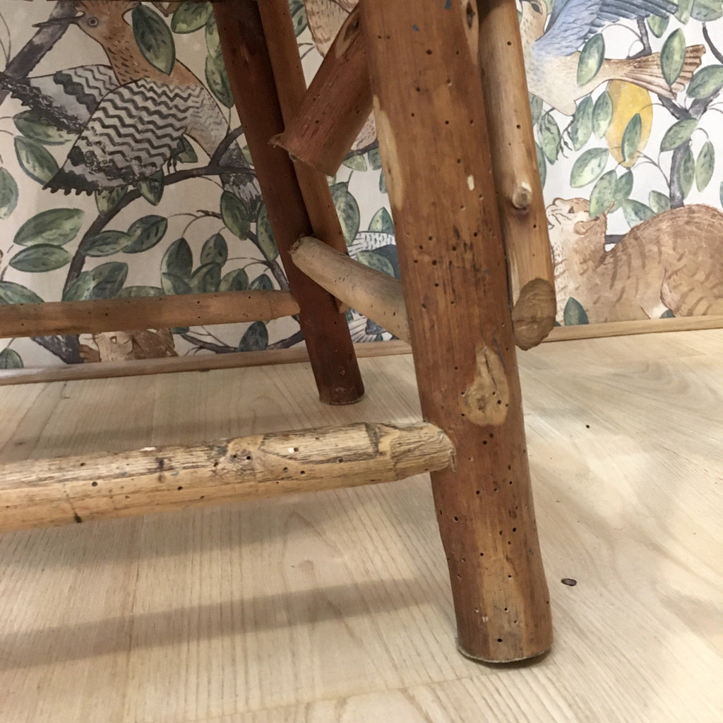 Chaise enfant tressée en châtaignier 