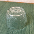 Ancien sucrier en verre transparent forme pomme