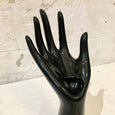 Soliflore vase main en céramique noire
