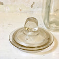 Bonbonnière / bocal à biscuit trapèze en verre transparent