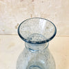 Carafe à vin de Biot en verre transparent bleuté