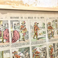Planche illustrée - la Belle et la Bête - Images d'Epinal n°503 - 1900