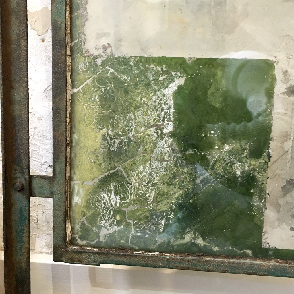 Ancienne enseigne drapeau pharmacie années 20 30 40 croix verte