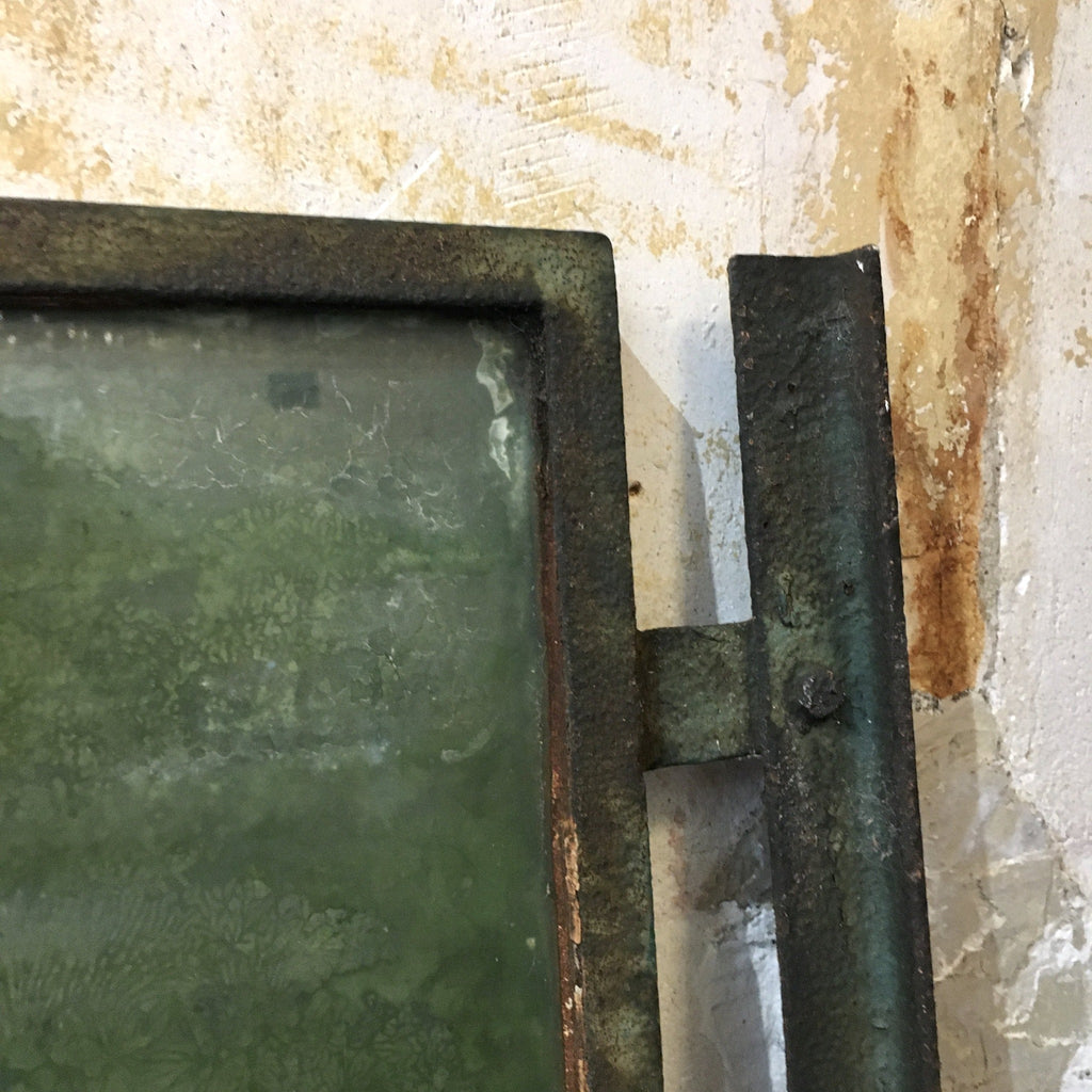 Ancienne enseigne drapeau pharmacie années 20 30 40 croix verte