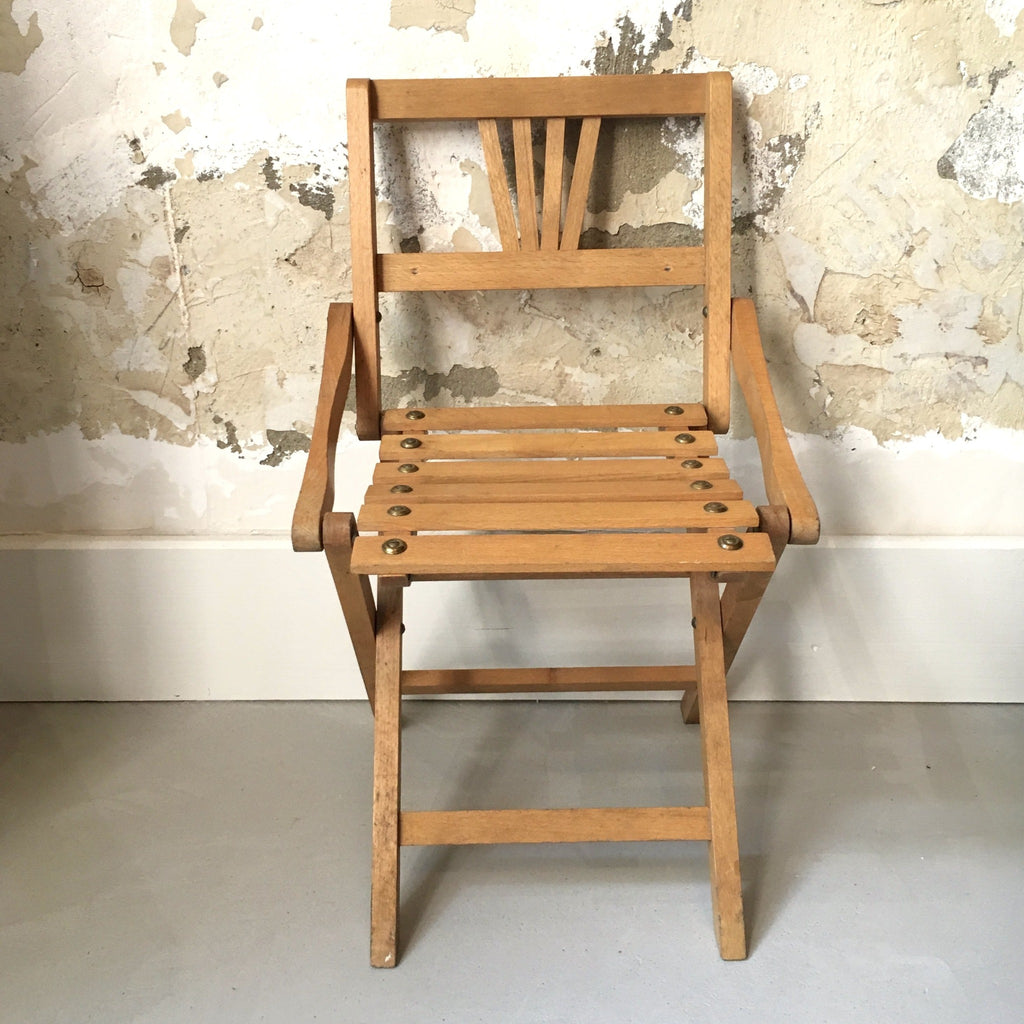 Chaise enfant en bois pliante Thonet