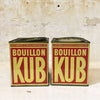 Grande boîte carrée vintage Bouillon KUB
