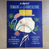 Affiche originale Salon de l'Agriculture 1962 Robert Rodrigue