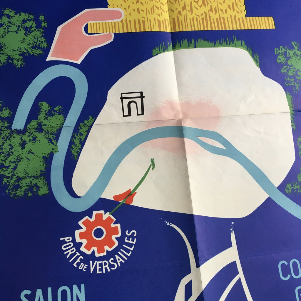 Affiche originale Salon de l'Agriculture 1962 Robert Rodrigue