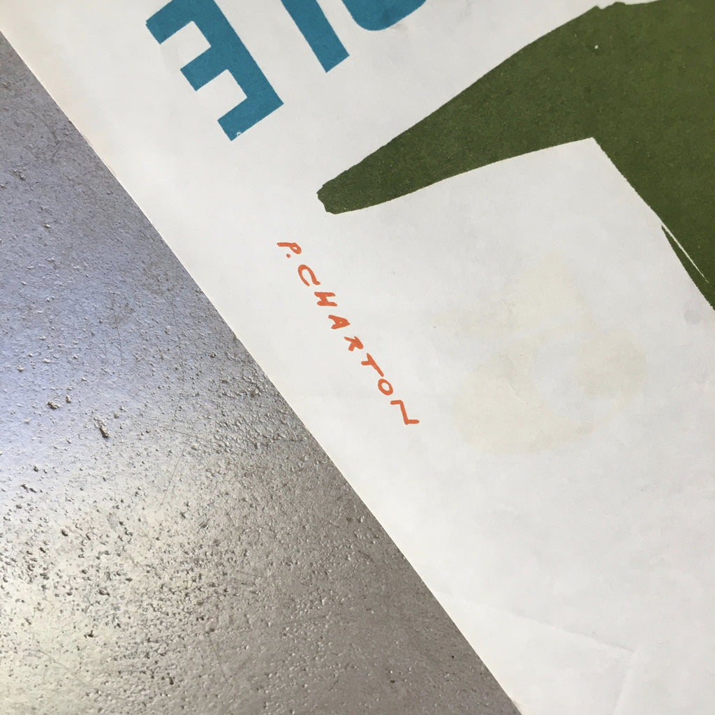 Affiche originale Crédit Agricole 1965 emprunt 5,75% de P. Charton