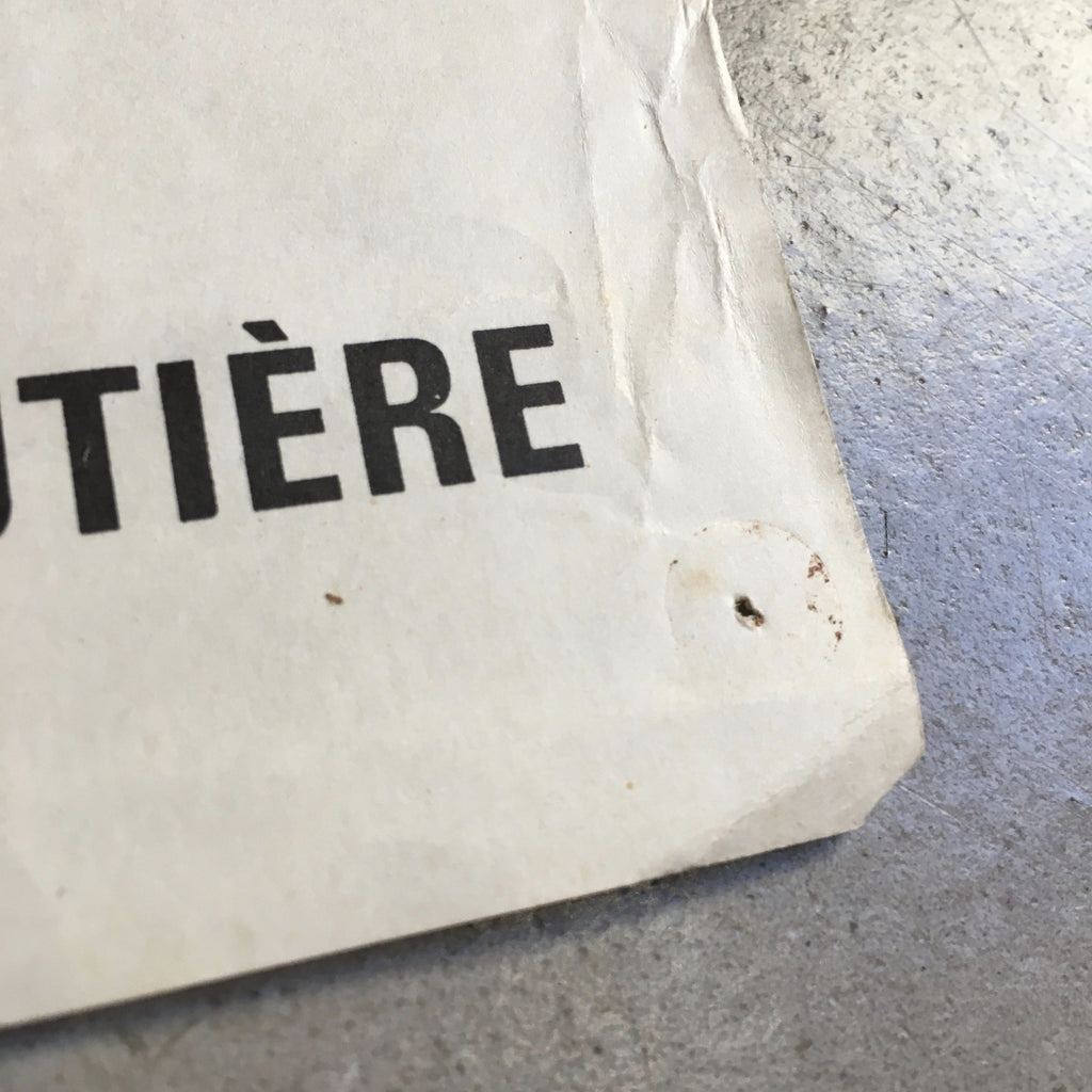 Affiche originale Prévention Routière : dépassement. Années 60 / 70