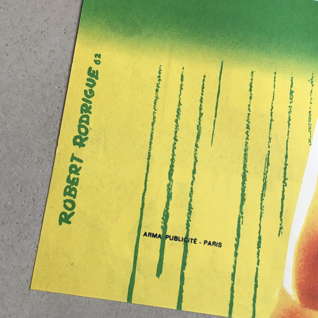 Affiche originale semaine de l'agriculture et de l'alimentation 1963 Rodrigue