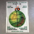 Affiche originale 1er Salon International de l'Agriculture de Seguin 1964