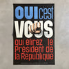 Affiche originale Référendum élection au suffrage universel Président de la République 1962
