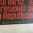 Affiche originale Référendum élection au suffrage universel Président de la République 1962