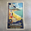 Affiche originale de tourisme années 50 - 60. Poster vintage Normandie Granville Îles Chausey