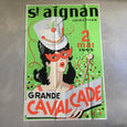 Affiche sérigraphiée originale Grande Cavalcade St-Aignan Loir et Cher  1965