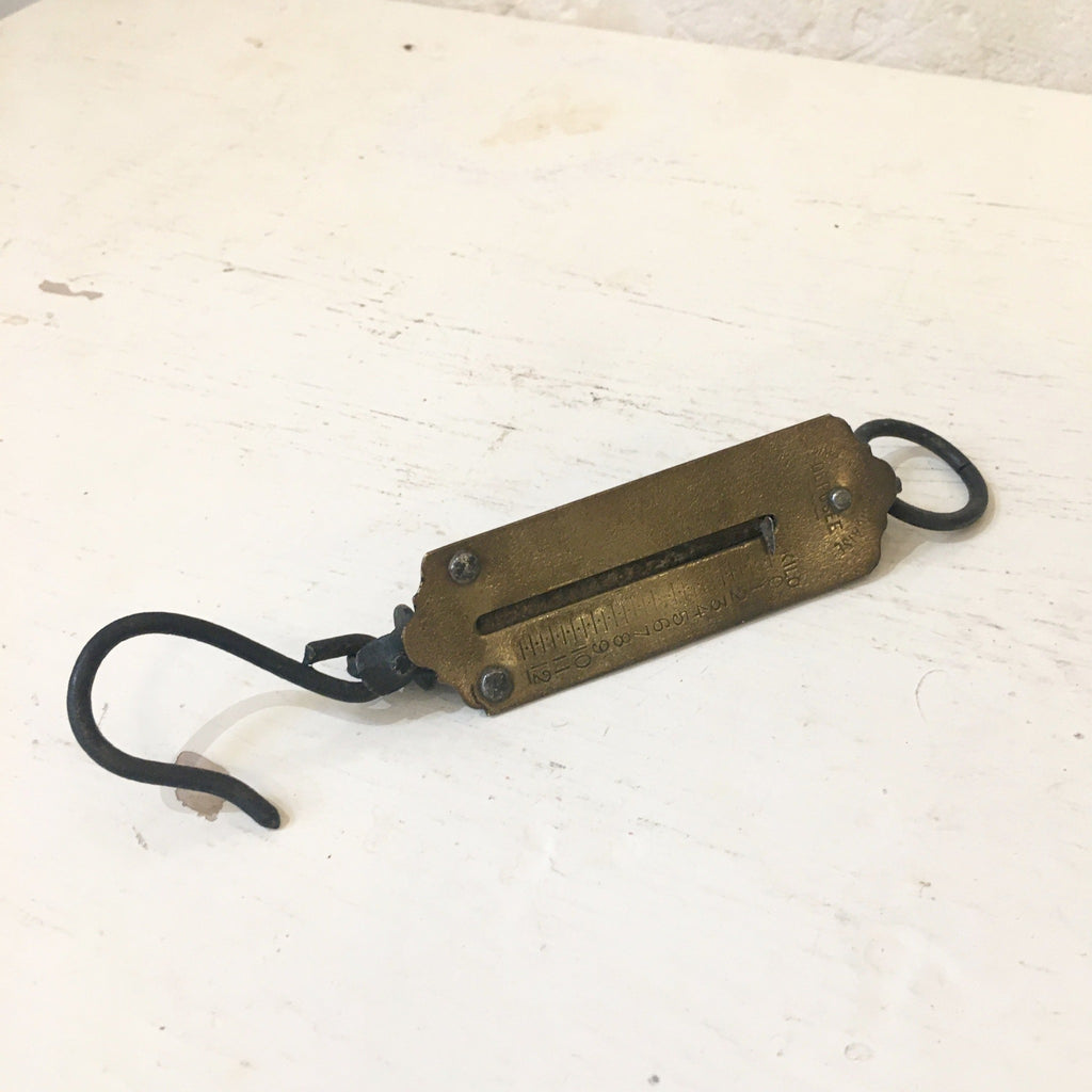 Balance de poche peson mécanique laiton 12 kg