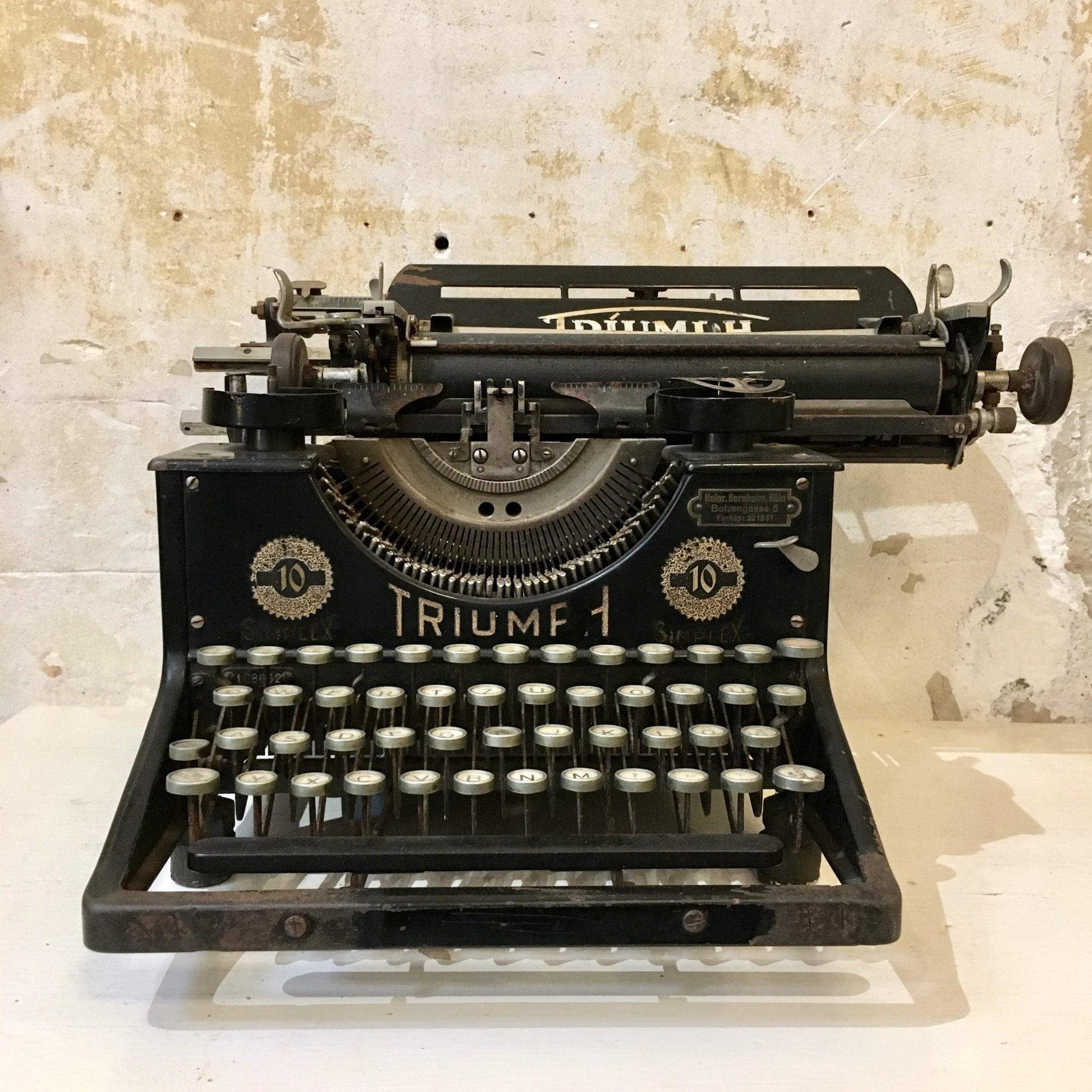 Machine à écrire Jouet Simplex Modèle A – Début 1900 – Tôle – USA