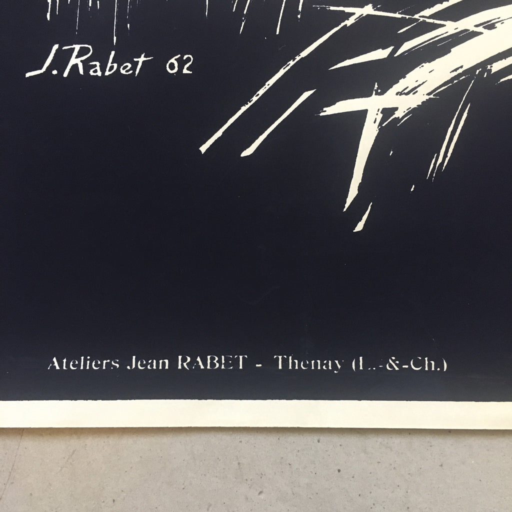 Affiche originale sérigraphiée 1962 Crédit Agricole Indre et Loire Emprunt 5% Jean Rabet