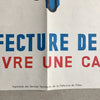 Affiche originale Préfecture de Police de Luc Marie Bayle - défilé du 14 juillet