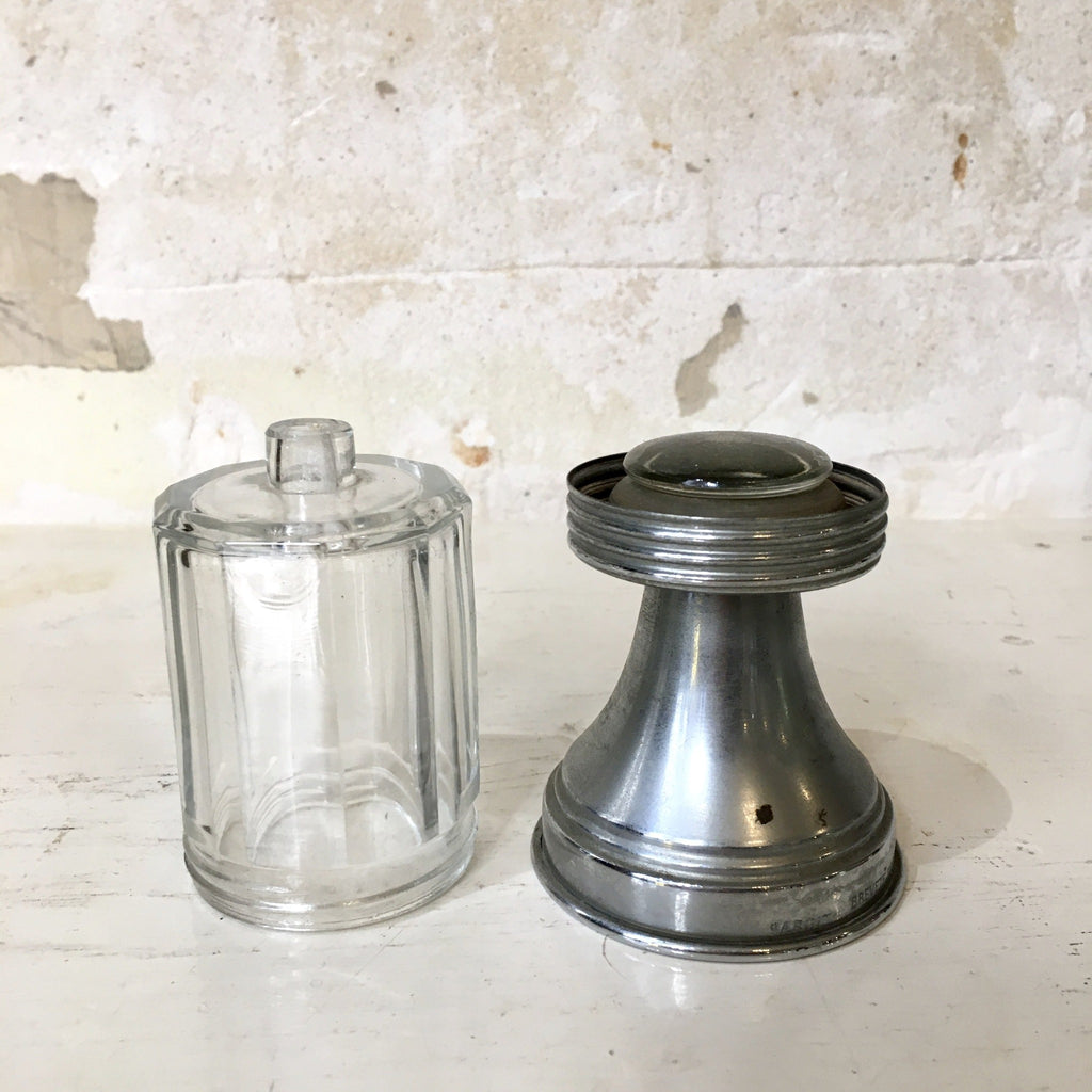 Moutardier argit inox et verre seringue