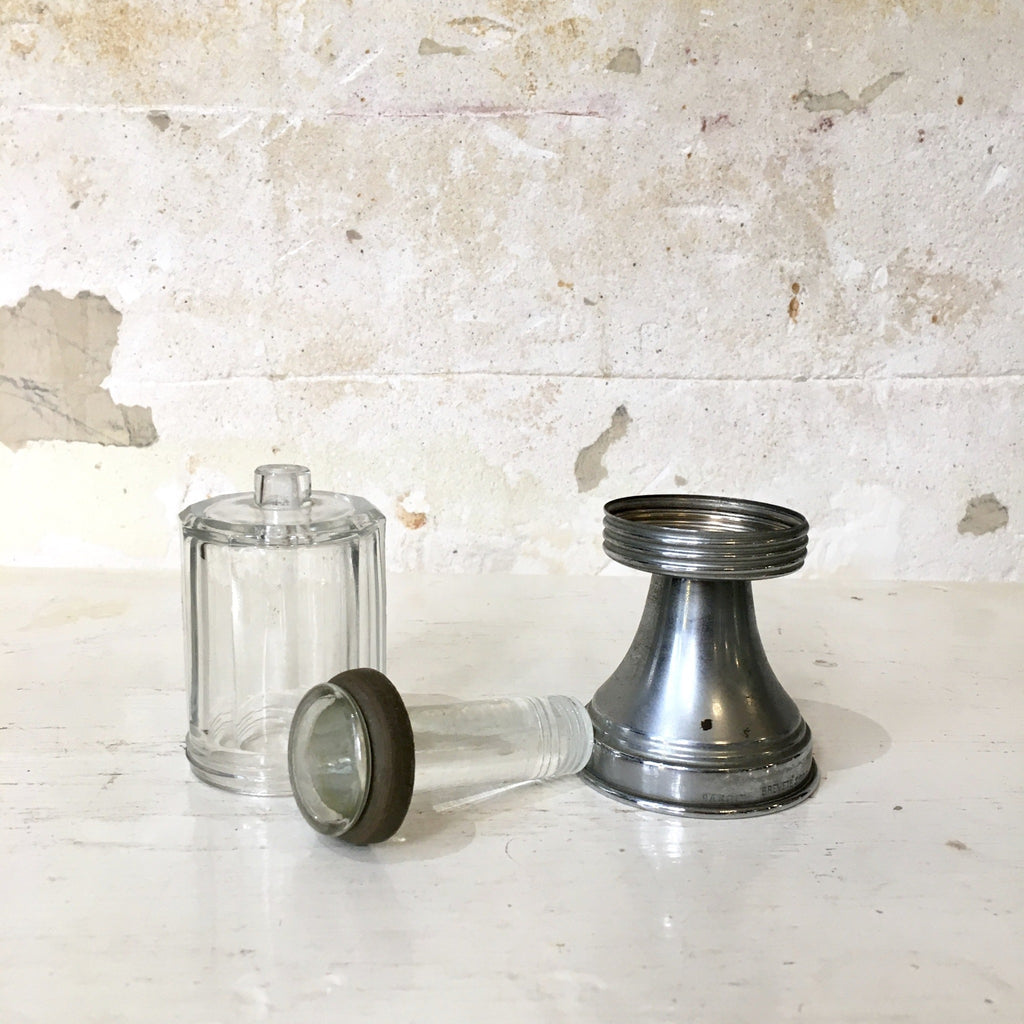 Moutardier argit inox et verre seringue